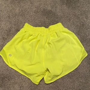 Hotty Hot Low-Rise Lined Short 4”: Highlighter Yellow